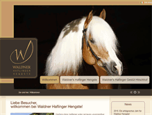 Tablet Screenshot of haflinger-hengste.com